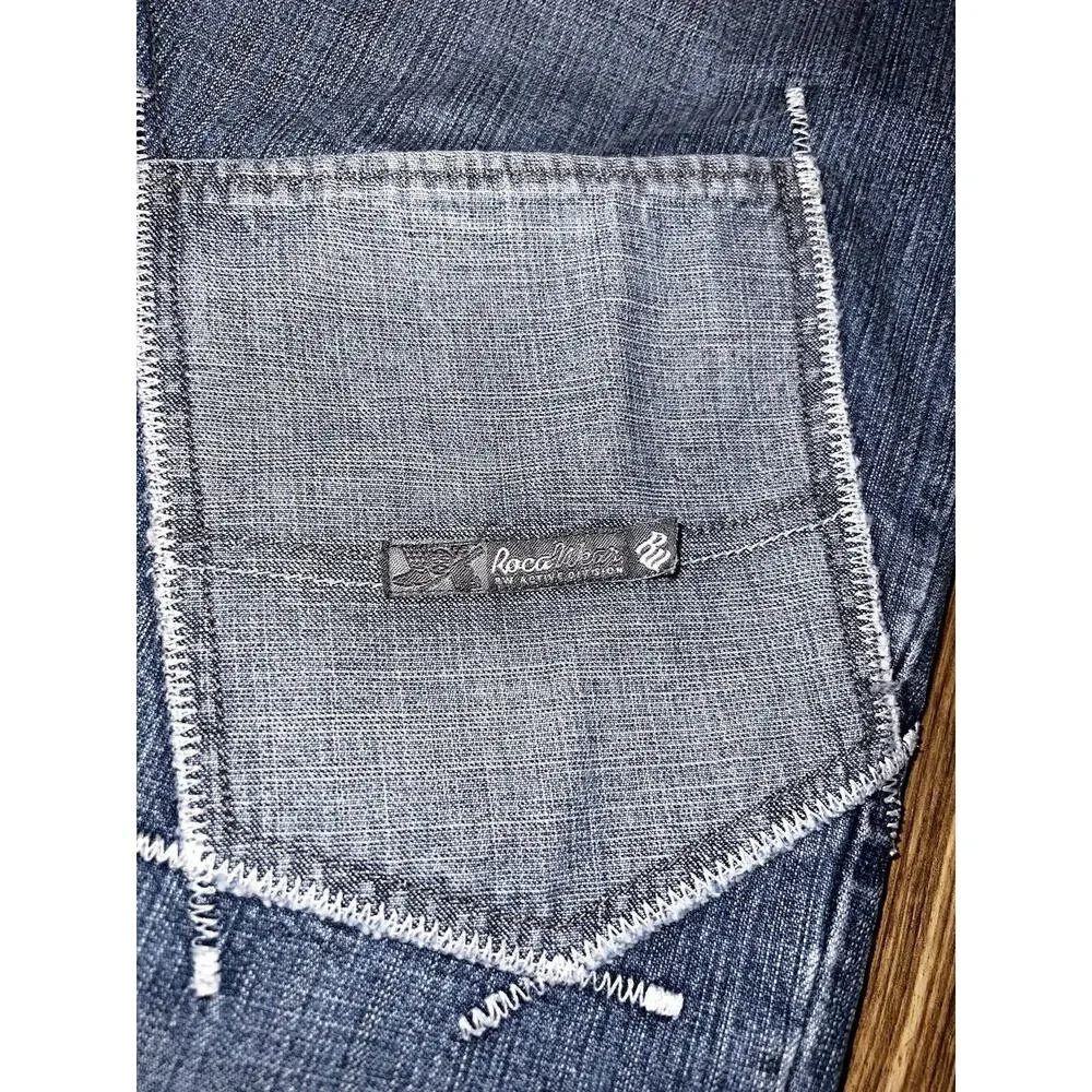 Rocawear Vintage Y2K Jeans Shorts Men’s‎ Size Worn Off Sz 34 Patchwork